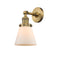 Innovations Lighting Small Cone 1 Light Semi-Flush Mount Part Of The Franklin Restoration Collection 201F-BB-G61