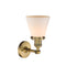 Innovations Lighting Small Cone 1 Light Semi-Flush Mount Part Of The Franklin Restoration Collection 201F-BB-G61