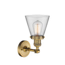 Innovations Lighting Small Cone 1 Light Semi-Flush Mount Part Of The Franklin Restoration Collection 201F-BB-G62