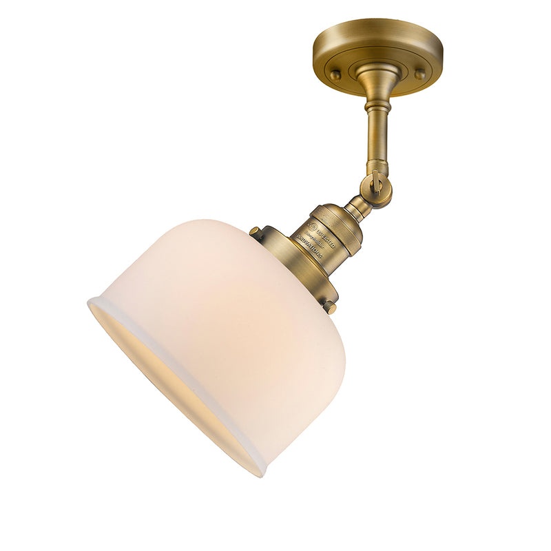 Innovations Lighting Large Bell 1 Light Semi-Flush Mount Part Of The Franklin Restoration Collection 201F-BB-G71