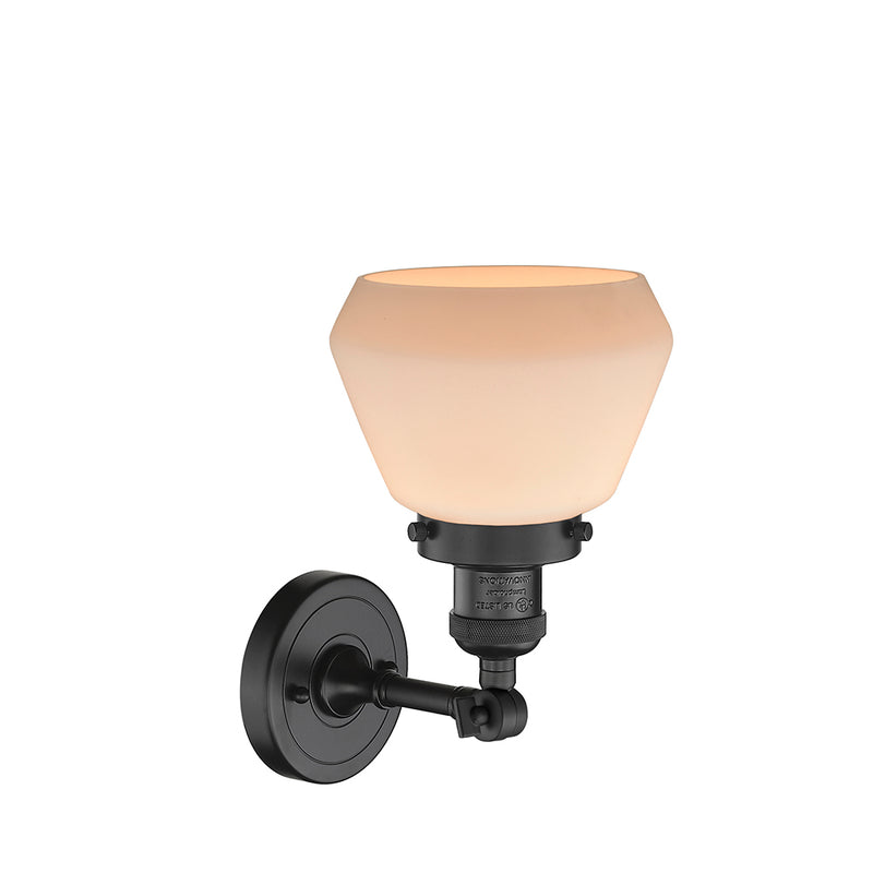 Innovations Lighting Fulton 1 Light Semi-Flush Mount Part Of The Franklin Restoration Collection 201F-BK-G171