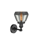 Innovations Lighting Fulton 1 Light Semi-Flush Mount Part Of The Franklin Restoration Collection 201F-BK-G173