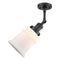 Innovations Lighting Canton 1 Light Semi-Flush Mount Part Of The Franklin Restoration Collection 201F-BK-G181-LED