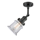 Innovations Lighting Small Canton 1 Light Semi-Flush Mount Part Of The Franklin Restoration Collection 201F-BK-G182S