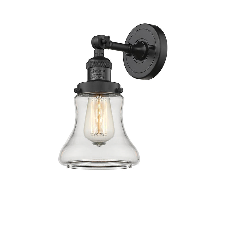 Innovations Lighting Bellmont 1 Light Semi-Flush Mount Part Of The Franklin Restoration Collection 201F-BK-G192