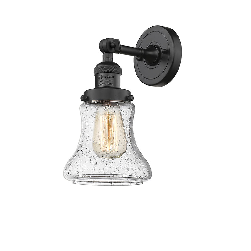 Innovations Lighting Bellmont 1 Light Semi-Flush Mount Part Of The Franklin Restoration Collection 201F-BK-G194