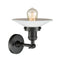 Innovations Lighting Halophane 1 Light Semi-Flush Mount Part Of The Franklin Restoration Collection 201F-BK-G1