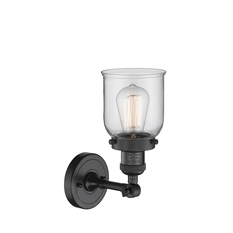 Innovations Lighting Small Bell 1 Light Semi-Flush Mount Part Of The Franklin Restoration Collection 201F-BK-G52-LED