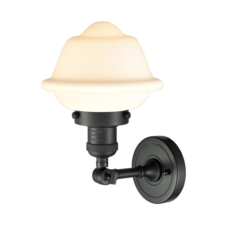 Innovations Lighting Small Oxford 1 Light Semi-Flush Mount Part Of The Franklin Restoration Collection 201F-BK-G531-LED