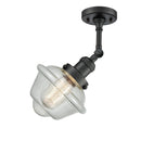 Innovations Lighting Small Oxford 1 Light Semi-Flush Mount Part Of The Franklin Restoration Collection 201F-BK-G534-LED