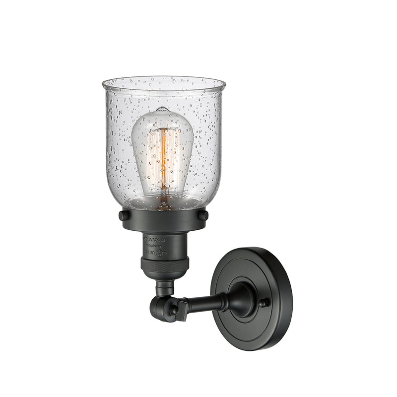 Innovations Lighting Small Bell 1 Light Semi-Flush Mount Part Of The Franklin Restoration Collection 201F-BK-G54