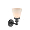 Innovations Lighting Small Cone 1 Light Semi-Flush Mount Part Of The Franklin Restoration Collection 201F-BK-G61-LED