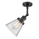 Innovations Lighting Small Cone 1 Light Semi-Flush Mount Part Of The Franklin Restoration Collection 201F-BK-G62-LED