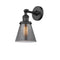 Innovations Lighting Small Cone 1 Light Semi-Flush Mount Part Of The Franklin Restoration Collection 201F-BK-G63-LED