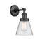 Innovations Lighting Small Cone 1 Light Semi-Flush Mount Part Of The Franklin Restoration Collection 201F-BK-G64