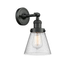 Innovations Lighting Small Cone 1 Light Semi-Flush Mount Part Of The Franklin Restoration Collection 201F-BK-G64-LED