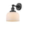 Innovations Lighting Large Bell 1 Light Semi-Flush Mount Part Of The Franklin Restoration Collection 201F-BK-G71-LED