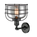 Innovations Lighting Large Bell Cage 1 Light Semi-Flush Mount Part Of The Franklin Restoration Collection 201F-BK-G73-CE