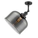 Innovations Lighting X-Large Bell 1 Light Semi-Flush Mount Part Of The Franklin Restoration Collection 201F-BK-G73-L-LED