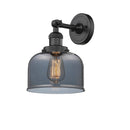 Innovations Lighting Large Bell 1 Light Semi-Flush Mount Part Of The Franklin Restoration Collection 201F-BK-G73