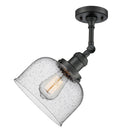 Innovations Lighting Large Bell 1 Light Semi-Flush Mount Part Of The Franklin Restoration Collection 201F-BK-G74