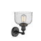 Innovations Lighting Large Bell 1 Light Semi-Flush Mount Part Of The Franklin Restoration Collection 201F-BK-G74