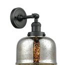 Innovations Lighting Large Bell 1 Light Semi-Flush Mount Part Of The Franklin Restoration Collection 201F-BK-G78-LED