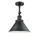 Briarcliff Semi-Flush Mount shown in the Matte Black finish with a Matte Black shade