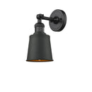 Innovations Lighting Addison 1 Light Semi-Flush Mount Part Of The Franklin Restoration Collection 201F-BK-M9-BK-LED