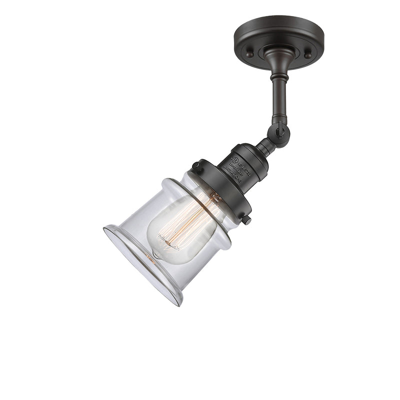 Innovations Lighting Small Canton 1 Light Semi-Flush Mount Part Of The Franklin Restoration Collection 201F-OB-G182S