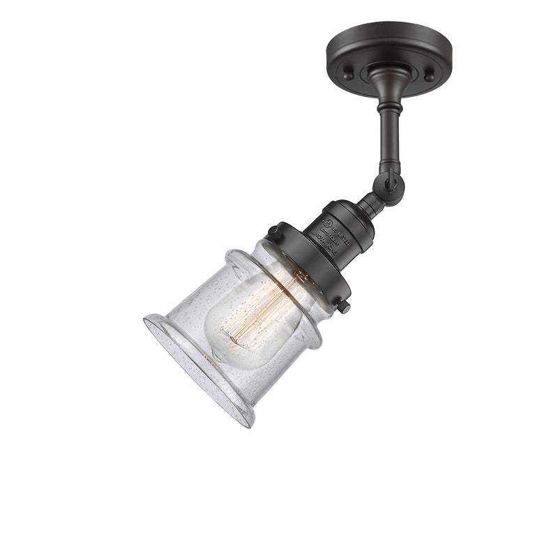 Innovations Lighting Small Canton 1 Light Semi-Flush Mount Part Of The Franklin Restoration Collection 201F-OB-G184S