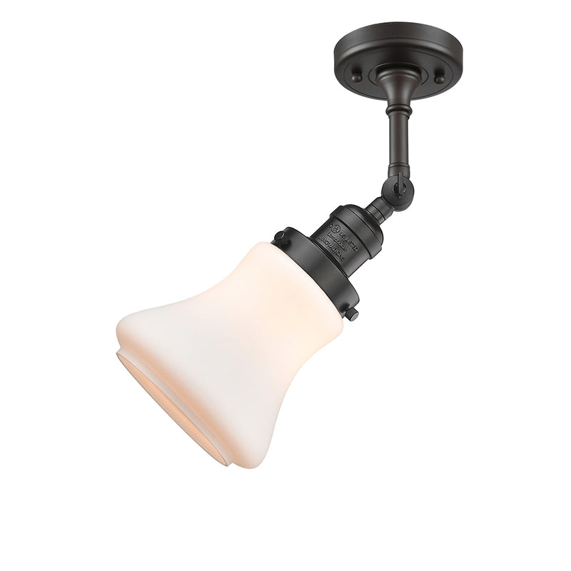 Innovations Lighting Bellmont 1 Light Semi-Flush Mount Part Of The Franklin Restoration Collection 201F-OB-G191-LED