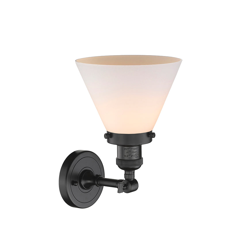 Innovations Lighting Large Cone 1 Light Semi-Flush Mount Part Of The Franklin Restoration Collection 201F-OB-G41-LED