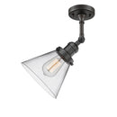 Innovations Lighting Large Cone 1 Light Semi-Flush Mount Part Of The Franklin Restoration Collection 201F-OB-G42