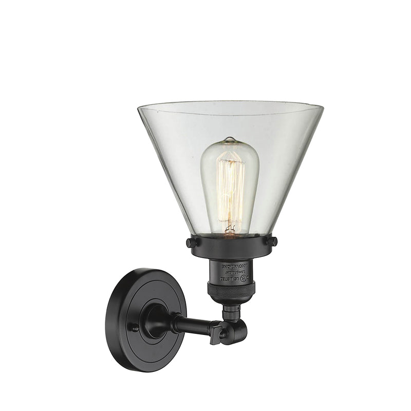 Innovations Lighting Large Cone 1 Light Semi-Flush Mount Part Of The Franklin Restoration Collection 201F-OB-G42-LED