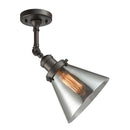 Innovations Lighting Large Cone 1 Light Semi-Flush Mount Part Of The Franklin Restoration Collection 201F-OB-G43-LED