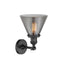 Innovations Lighting Large Cone 1 Light Semi-Flush Mount Part Of The Franklin Restoration Collection 201F-OB-G43-LED