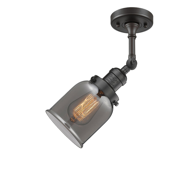 Innovations Lighting Small Bell 1 Light Semi-Flush Mount Part Of The Franklin Restoration Collection 201F-OB-G53