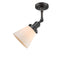 Innovations Lighting Small Cone 1 Light Semi-Flush Mount Part Of The Franklin Restoration Collection 201F-OB-G61