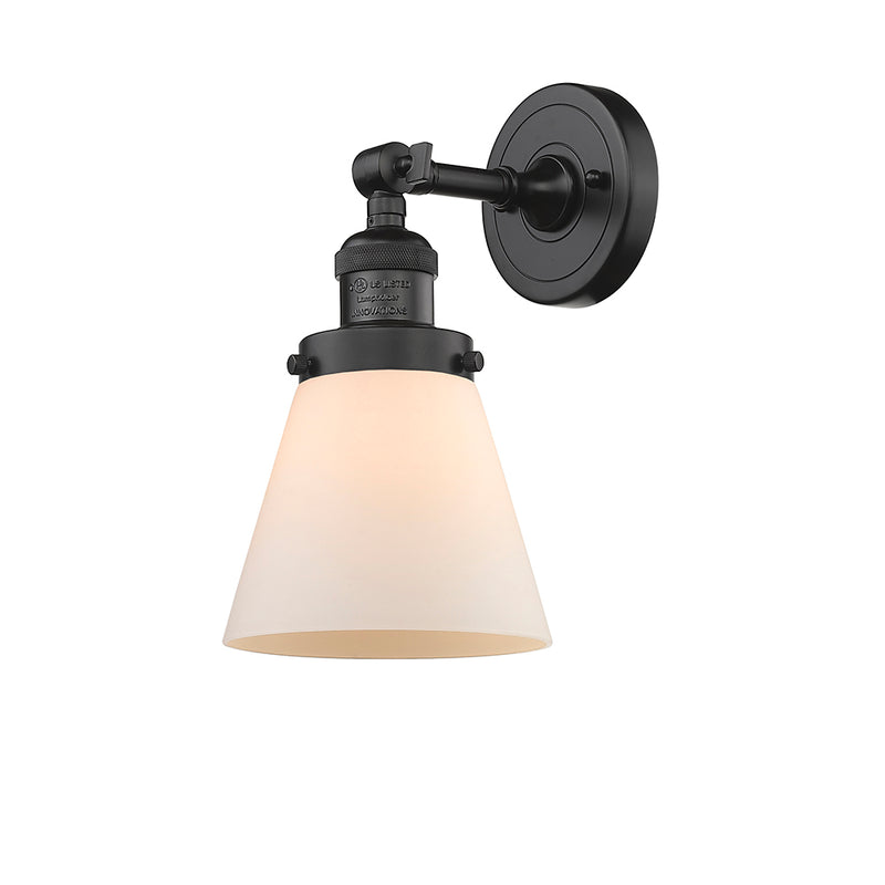 Innovations Lighting Small Cone 1 Light Semi-Flush Mount Part Of The Franklin Restoration Collection 201F-OB-G61