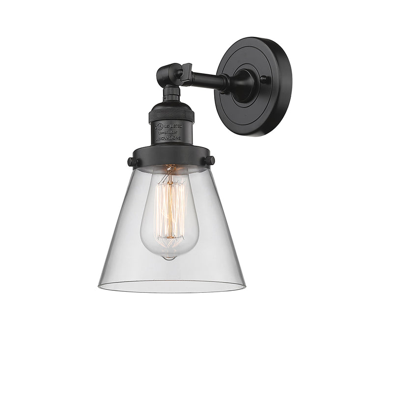 Innovations Lighting Small Cone 1 Light Semi-Flush Mount Part Of The Franklin Restoration Collection 201F-OB-G62-LED