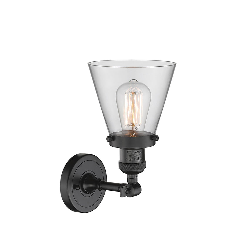 Innovations Lighting Small Cone 1 Light Semi-Flush Mount Part Of The Franklin Restoration Collection 201F-OB-G62-LED