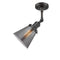 Innovations Lighting Small Cone 1 Light Semi-Flush Mount Part Of The Franklin Restoration Collection 201F-OB-G63-LED