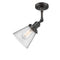 Innovations Lighting Small Cone 1 Light Semi-Flush Mount Part Of The Franklin Restoration Collection 201F-OB-G64