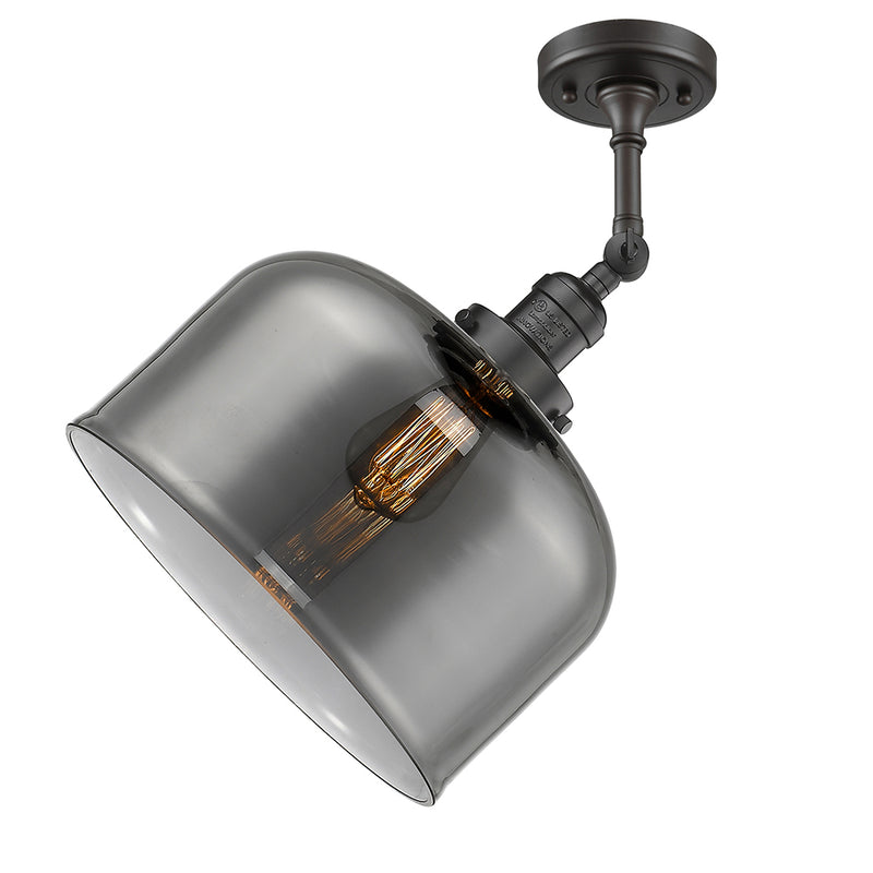 Innovations Lighting X-Large Bell 1 Light Semi-Flush Mount Part Of The Franklin Restoration Collection 201F-OB-G73-L-LED