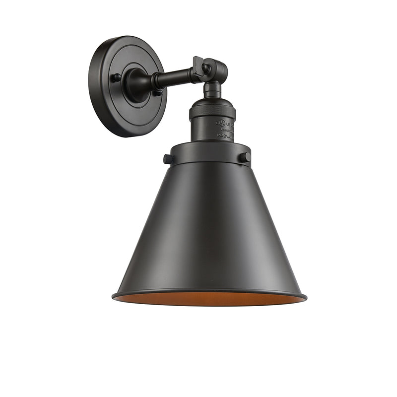 Innovations Lighting Appalachian 1 Light Semi-Flush Mount Part Of The Franklin Restoration Collection 201F-OB-M13-OB