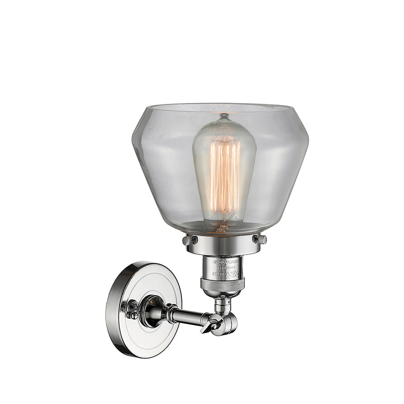 Innovations Lighting Fulton 1 Light Semi-Flush Mount Part Of The Franklin Restoration Collection 201F-PC-G172