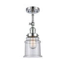 Canton Semi-Flush Mount shown in the Polished Chrome finish with a Seedy shade