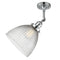 Seneca Falls Semi-Flush Mount shown in the Polished Chrome finish with a Clear Halophane shade