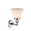 Innovations Lighting Large Cone 1 Light Semi-Flush Mount Part Of The Franklin Restoration Collection 201F-PC-G41-LED